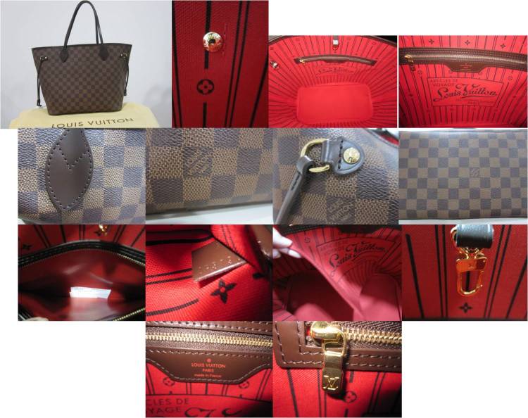 Authentic Louis Vuitton Damier Neverfull Mm Tote Bag – Bag Poster